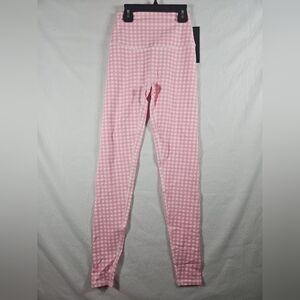 Astoria Luxe Balance Full Length Legging Pink Gingham